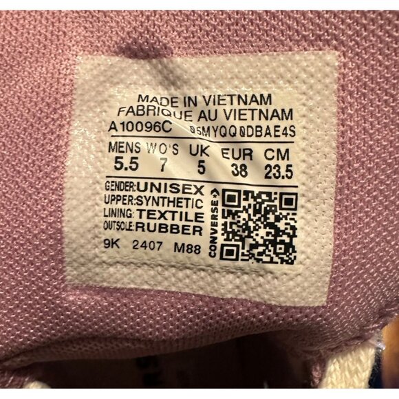 ✨Converse Run Star Hike Platform Hi 7 Women Shoes Sneaker Glitter Purple A10096C - Picture 7 of 9